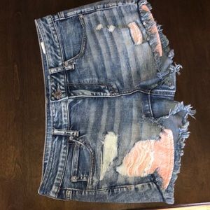 American Eagle Denim X Shortie Shorts Size 12